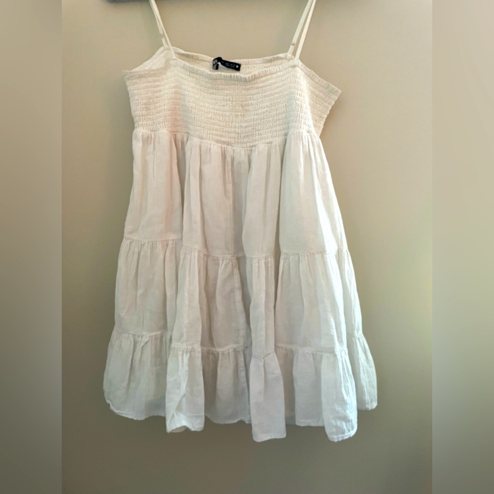 Zara Strappy Ruffle Mini Dress